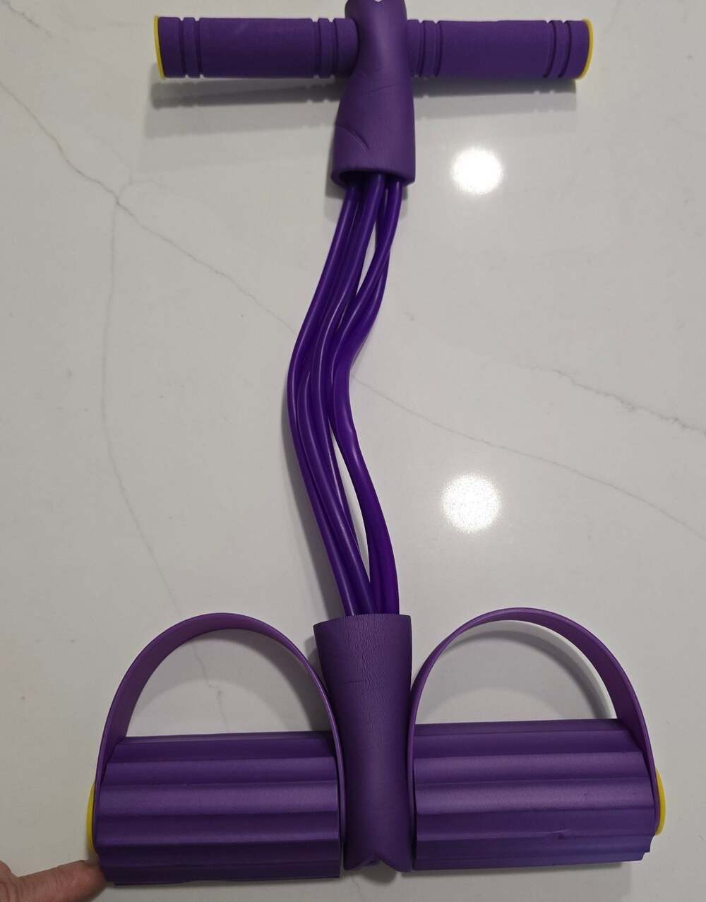 4-Tube Multifunctional Pedal Resistance Band with Handles